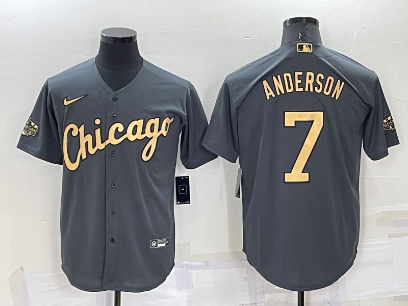 Men Chicago White Sox #7 Anderson Grey 2022 All Star Nike MLB Jersey